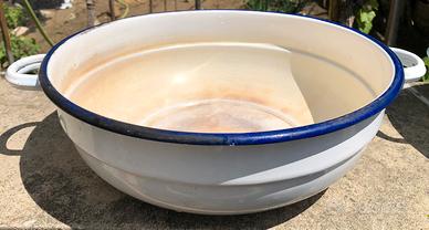 Tegame smaltato anni 50-60 SV DUE LEONI  32