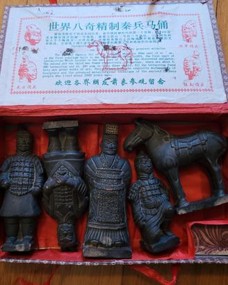 Set statuette cinesi esercito di terracotta