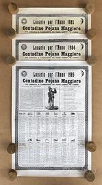 Calendario Contadino Pojana Maggiore vintage