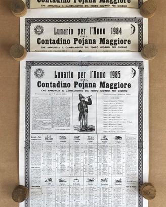 Calendario Contadino Pojana Maggiore vintage