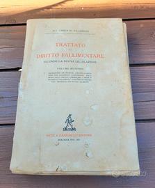 Trattato di diritto fallimentare...zanichelli 1935