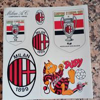 adesivi vintage Milan. 