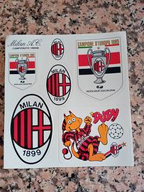 adesivi vintage Milan. 