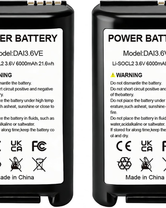 2 Batterie per Daitem allarme BAT25 BAT26 3.6V
