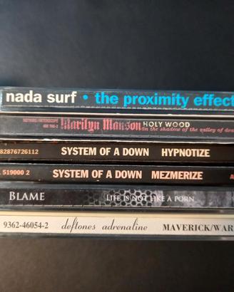 cd Nada surf, Marilyn Manson, System of a down, De