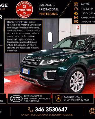 Range Rover Evoque 2.0 TD4 150 CV 5p. HSE