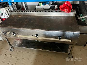 Piastra piadina a gas Pollini