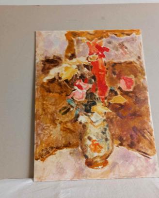 Dipinto "Vaso con fiori" di Peruzzi olio su tela