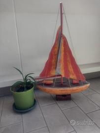barca a vela in legno artigianato Isola d'Elba
