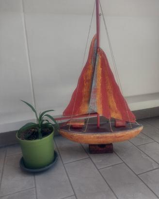 barca a vela in legno artigianato Isola d'Elba