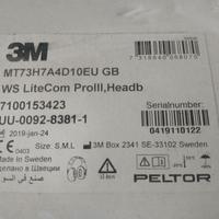 3M CUFFIE PELTOR