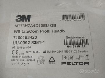 3M CUFFIE PELTOR