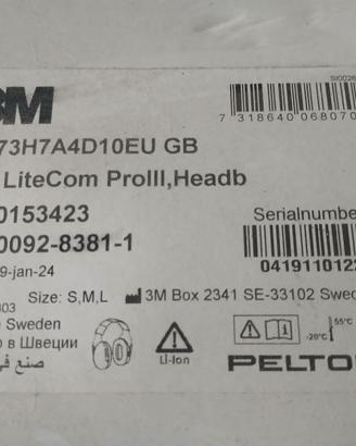 3M CUFFIE PELTOR