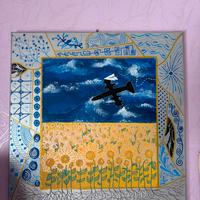 Tre quadri in acrilico