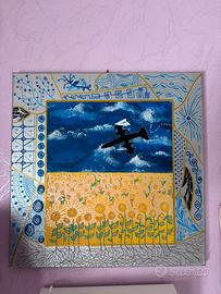 Tre quadri in acrilico