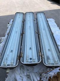 Ristorazione cucine 3 plafoniere acciaio