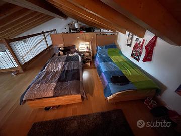 Coppia di letti Ikea Mandal 90x200