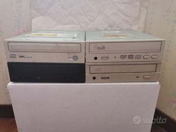 Lotto 4 lettori CD, DVD, masterizzatori