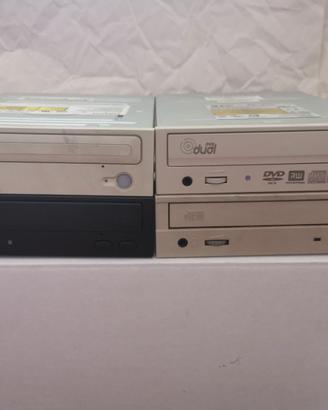 Lotto 4 lettori CD, DVD, masterizzatori