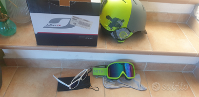 Casco neve con occhiali