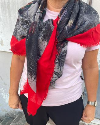 Sciarpa Foulard rosso