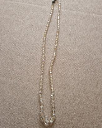 collana perline trasparenti 