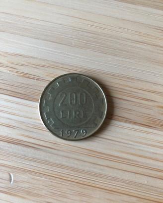 Moneta 200 lire 1979 Italia