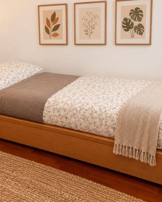 Letto singolo con secondo letto estraibile