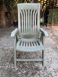 Poltroncina usata  in PVC da giardino