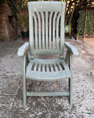 Poltroncina usata  in PVC da giardino