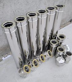 Tubo inox coibentato canna fumaria stufa pellet