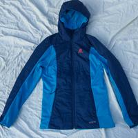 Salomon giacca tecnica reversibile donna XS. Blu.