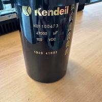 8x Condensatori elettrolit. Kendeil 47000uF 100VDC