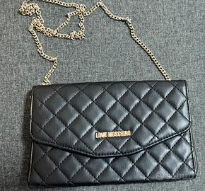 Pochette Love Moschino nera