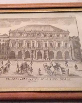 Stampa Palazzo di città,piazza Derek a Torino