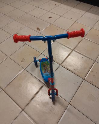 monopattino 3 ruote paw patrol 