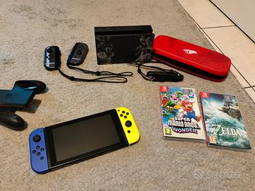 Nintendo Switch+2 giochi e 2 coppie di joycon