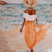 Quadro ad olio"The blonde Sea"