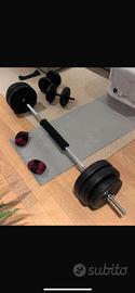 set bilancere e manubri