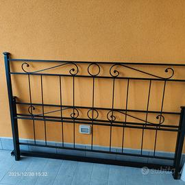 Struttura letto in fero piu rete
