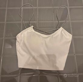 top elegante bianco
