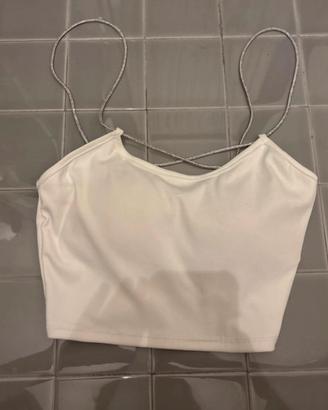 top elegante bianco