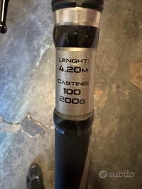 Canna e mulinello surf casting