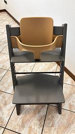 Seggiolone Stokke Tripp Trapp con baby set e vass.