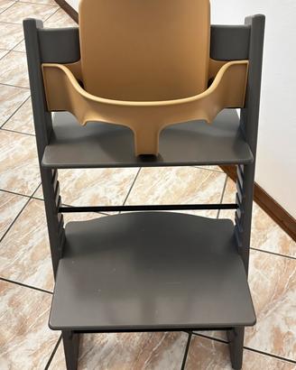 Seggiolone Stokke Tripp Trapp con baby set e vass.
