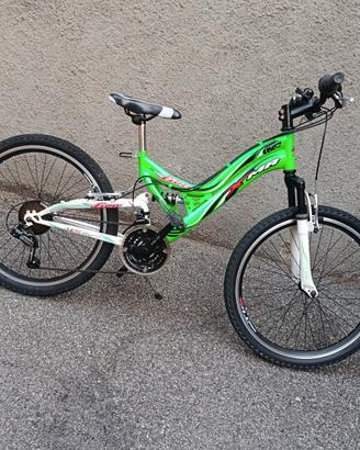 BICICLETTA BIAMMORTIZZATA 24 POLLICI 
