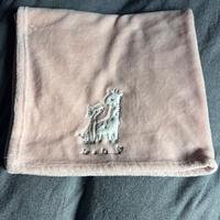 Copertina da neonato rosa in pile