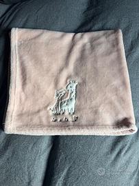 Copertina da neonato rosa in pile