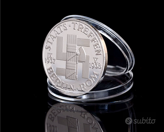 Moneta 1937 Berlino Roma patto Germania Italia