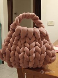 borsa marshmallow rosa antico 